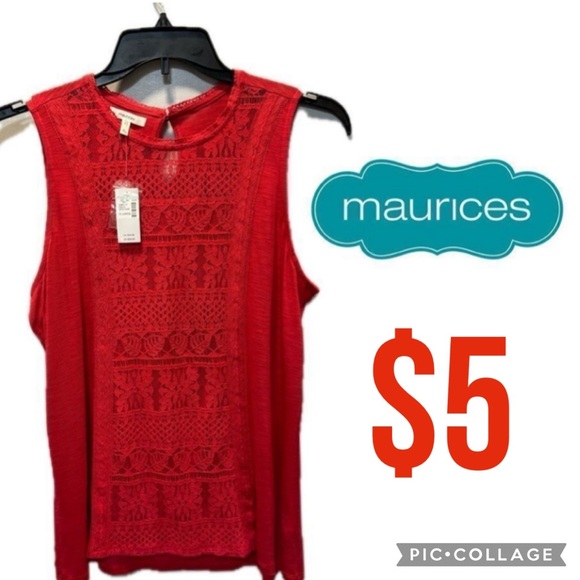 $5 item /NWT Maurices textured tank top size XL - Picture 1 of 10